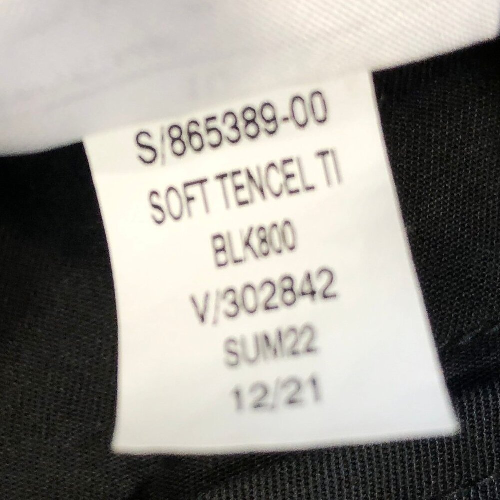 BANANA REPUBLIC Wide Leg Pleated Soft Tencel Pants 865389 in Black 10 - Picture 15 of 15